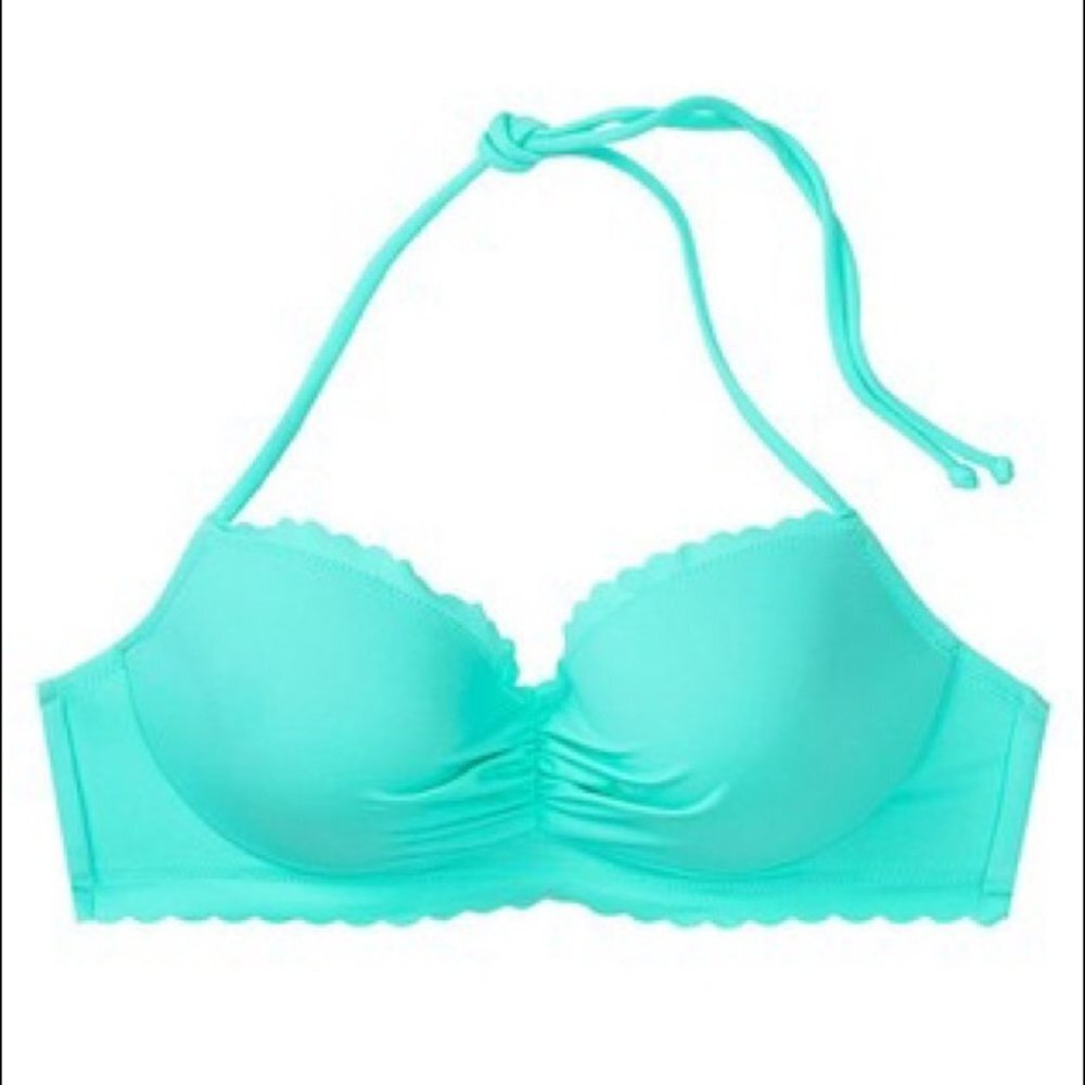 Victoria’s Secret Turquoise Halter Bikini Top